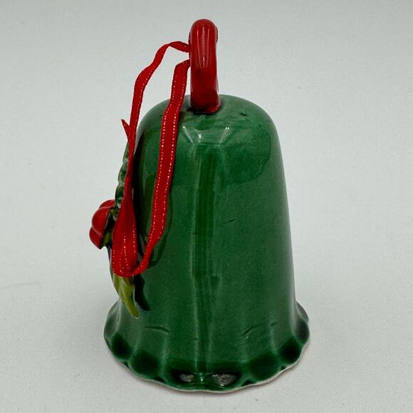 Vintage Holt Howard Ceramic Holly Berry Christmas Bell Signed 1964 Japan - Picture 9 of 11